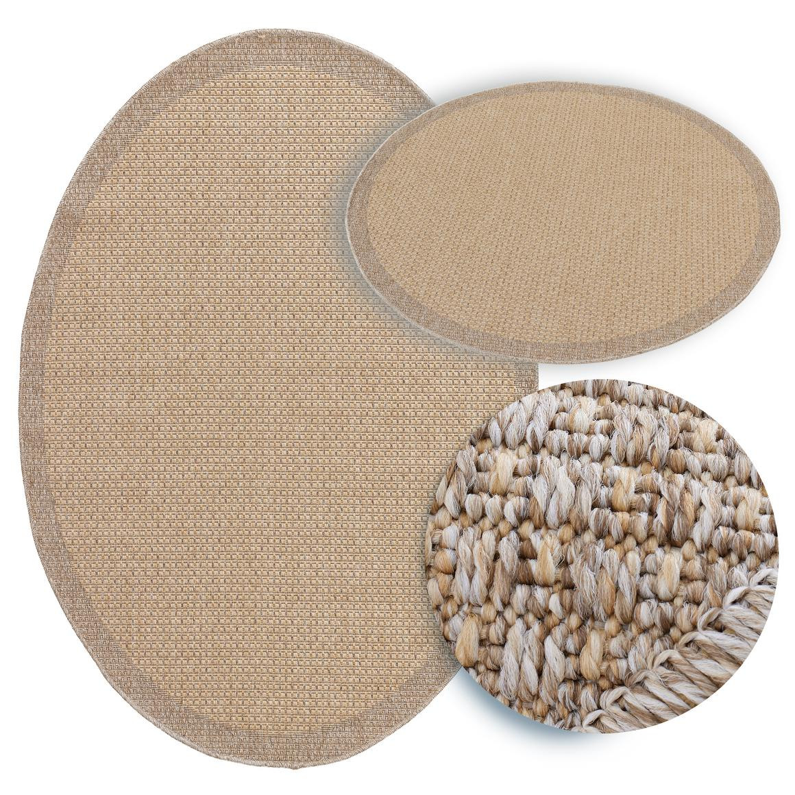 Koberec Adana Sheer béžový kruh