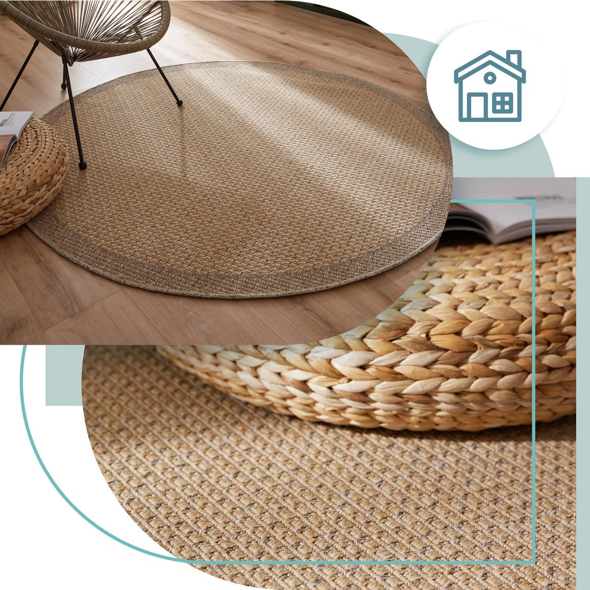 Koberec Adana Sheer béžový kruh