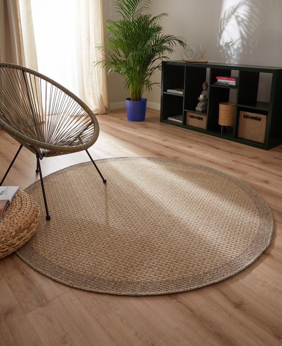 Koberec Adana Sheer béžový kruh