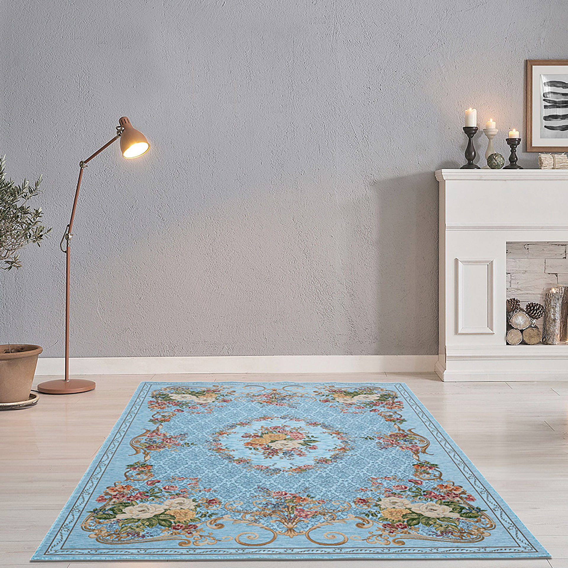 Koberec FLOMI FLORENCE tyrkysový