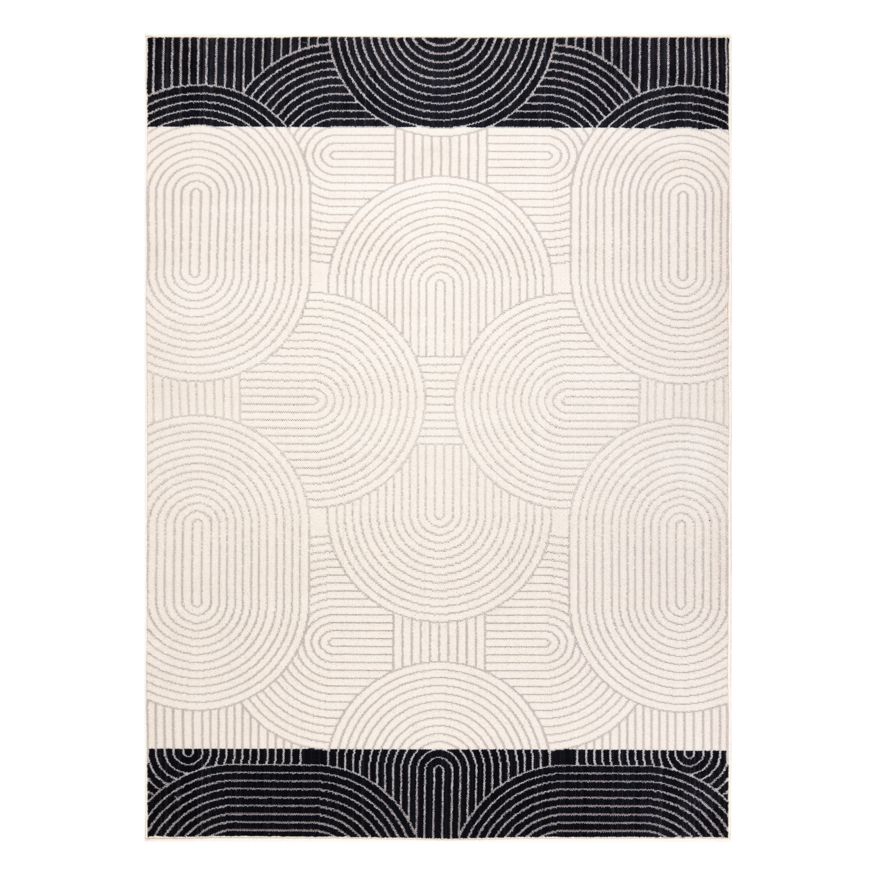 Koberec ANGEL 7901 / 52044 geometrický, béžový / černý