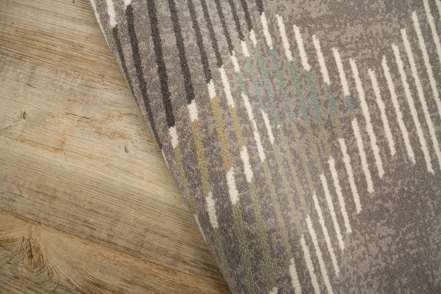 Koberec Ballata Elian Shale geometrický, šedý / zelený