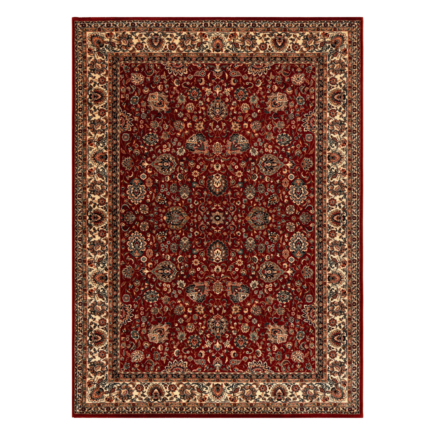 Koberec KASHQAI 4362 302 ornament, bordó / béžový