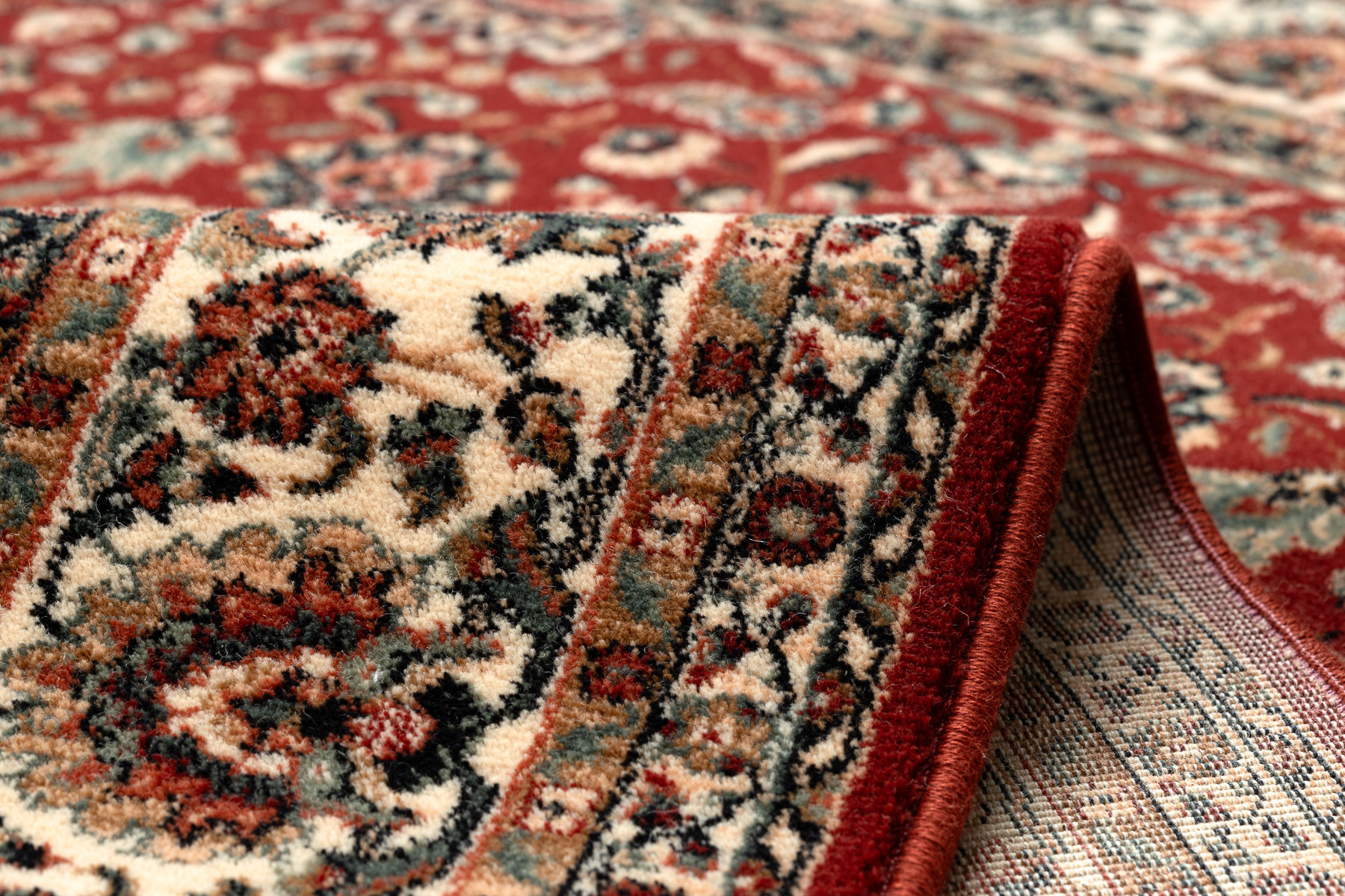 Koberec KASHQAI 4362 302 ornament, bordó / béžový