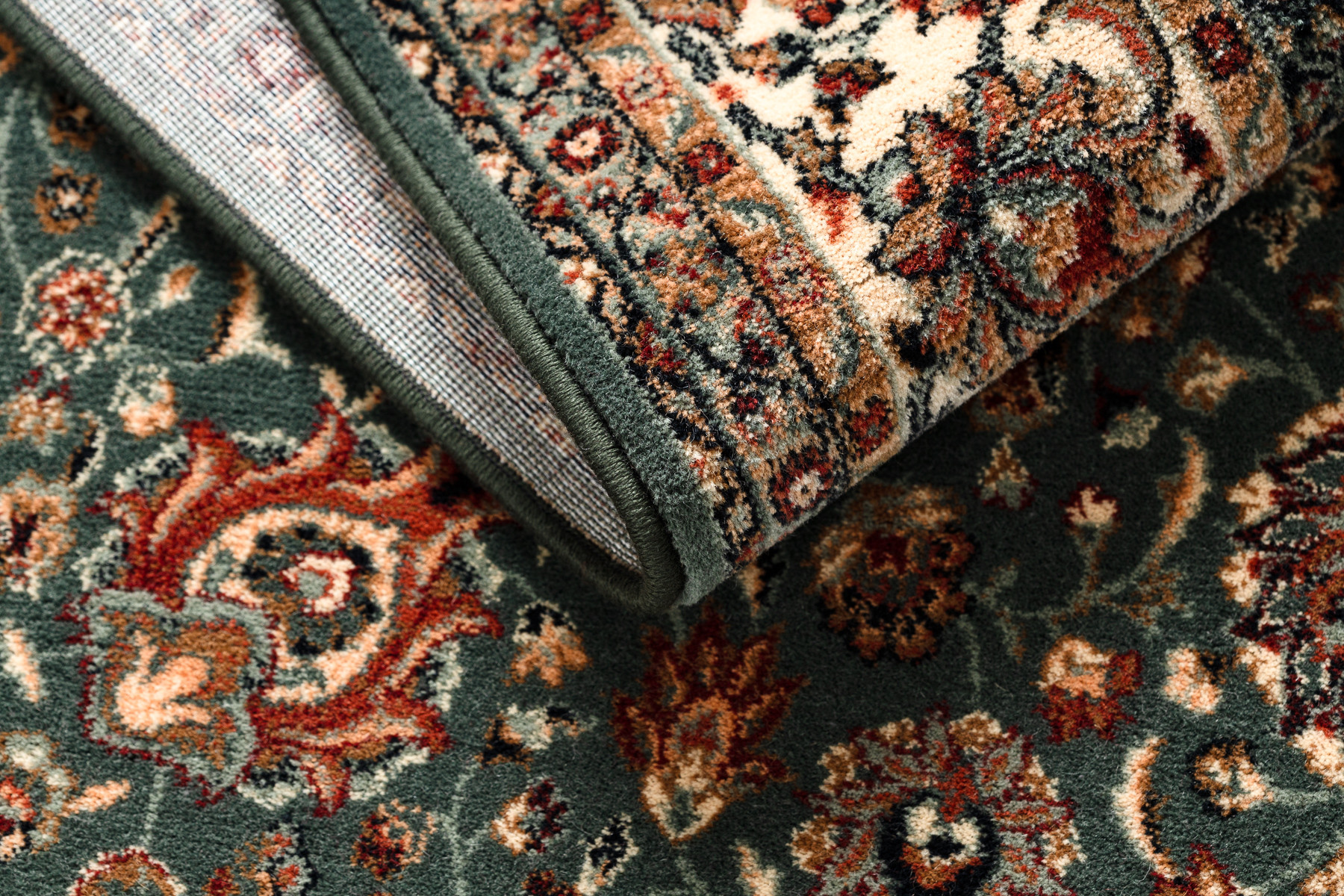 Koberec KASHQAI 4362 410 zelený / béžový