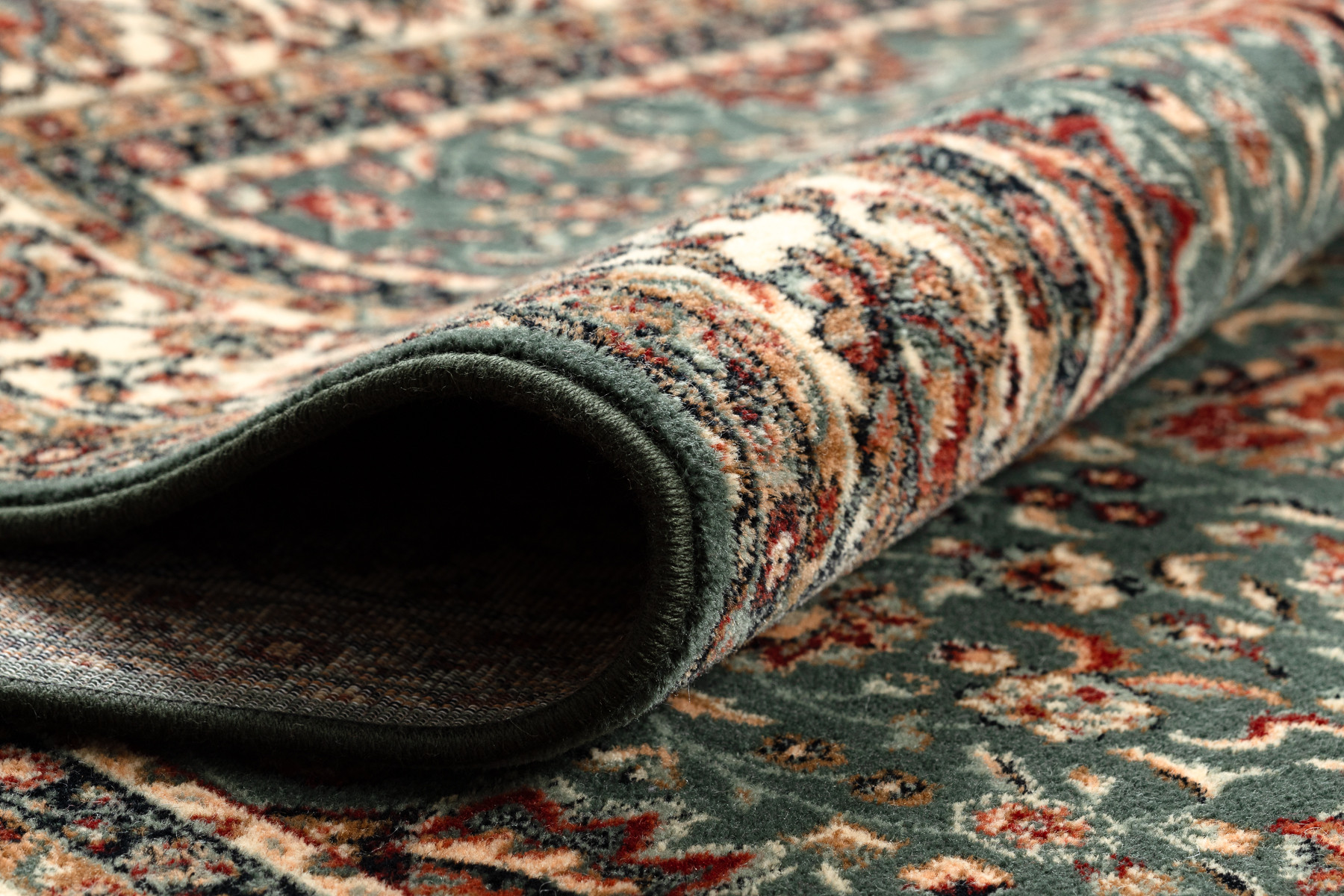 Koberec KASHQAI 4362 410 zelený / béžový