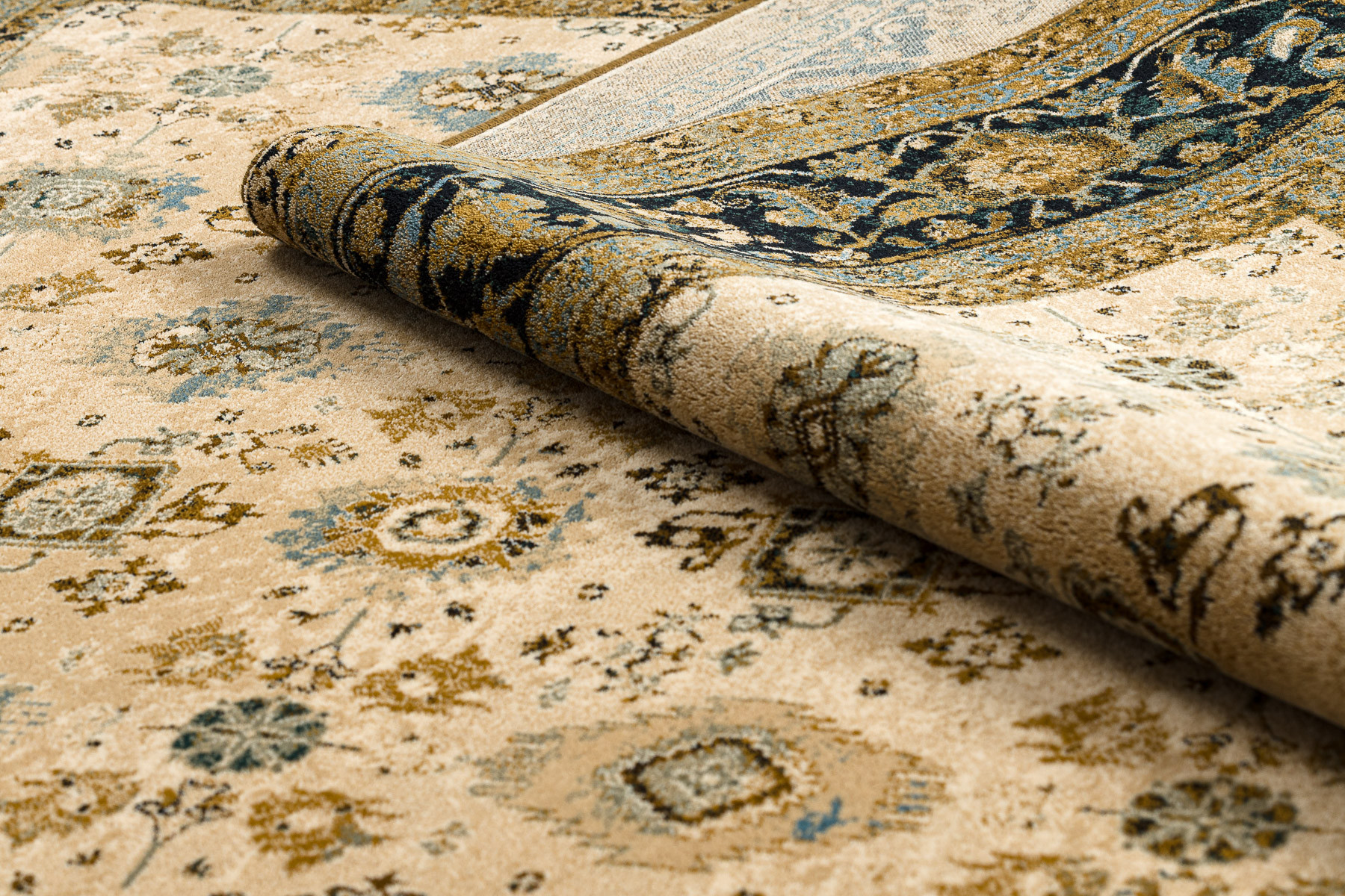 Koberec OMEGA AVILA Ornament rám, hnědý