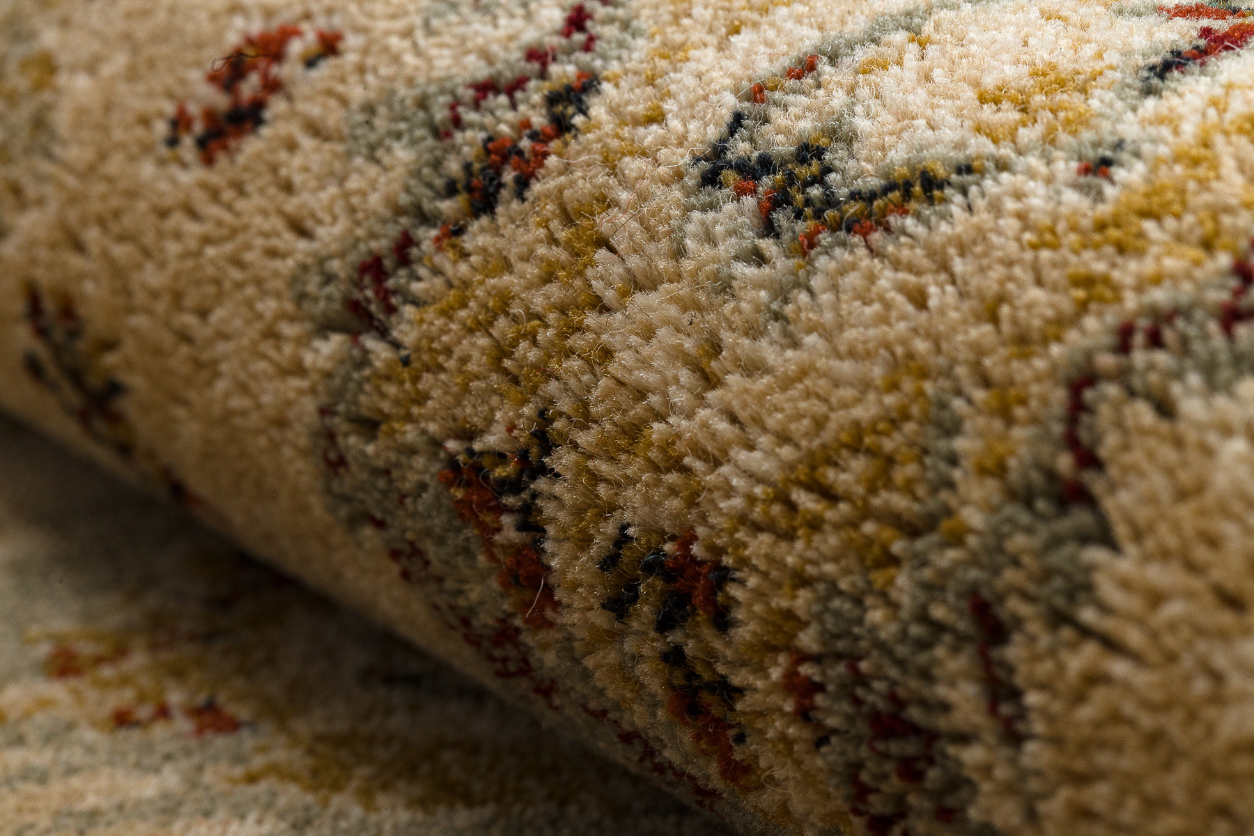 Koberec OMEGA AVILA Ornament rám, béžový