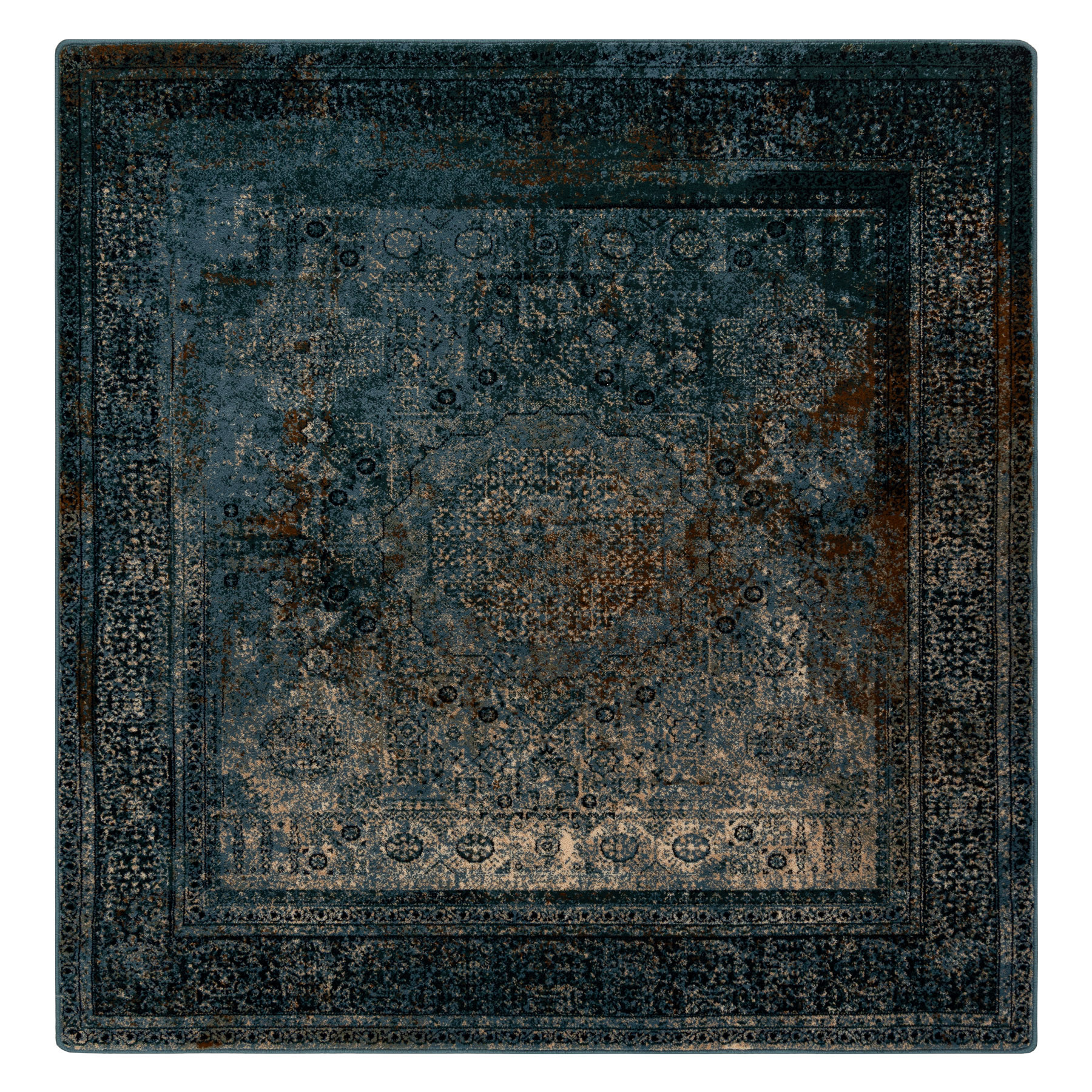 Koberec OMEGA MAMLUK Vintage rozeta, tmavomodrý