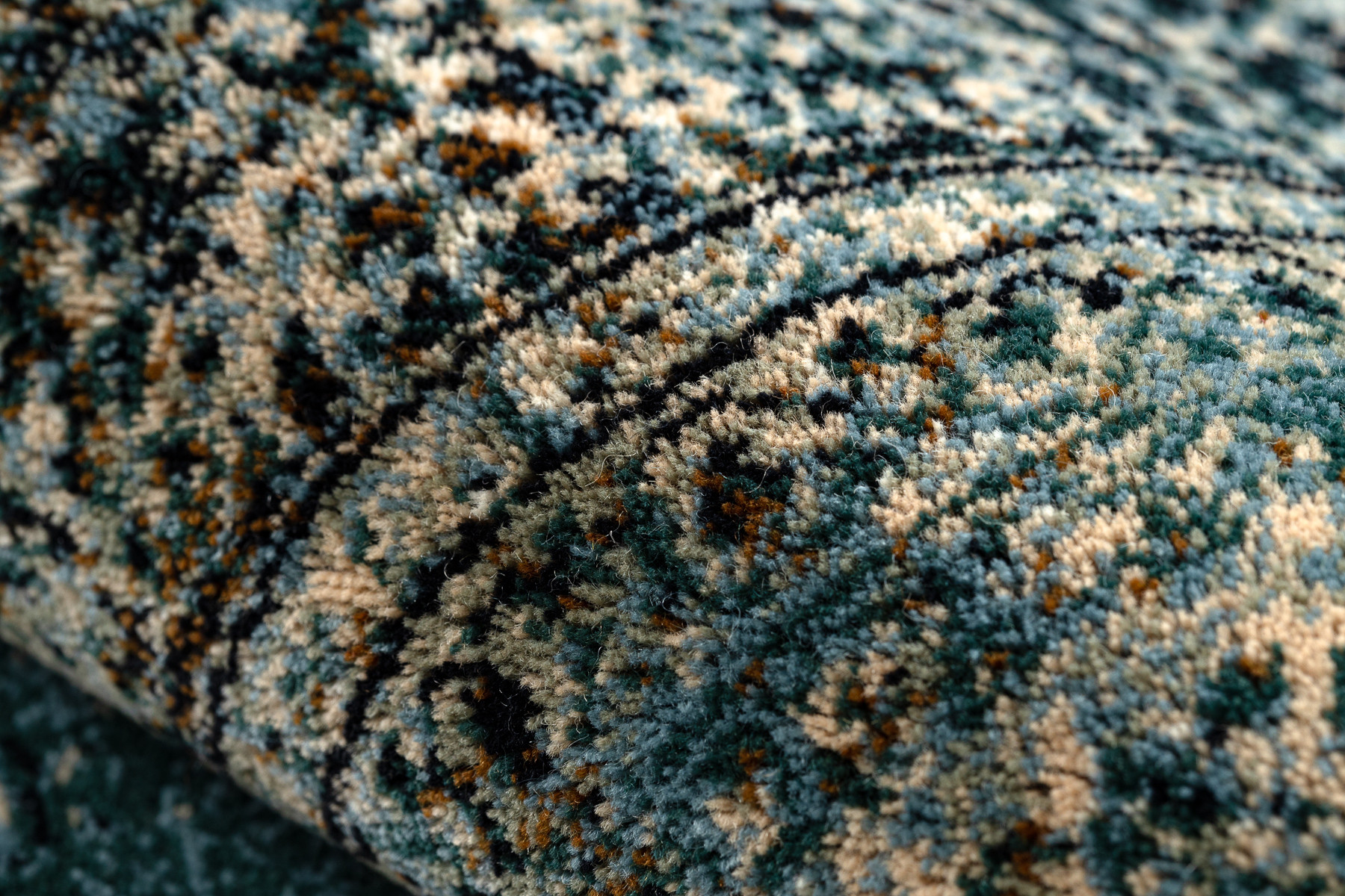 Koberec OMEGA MAMLUK Vintage rozeta, tmavomodrý