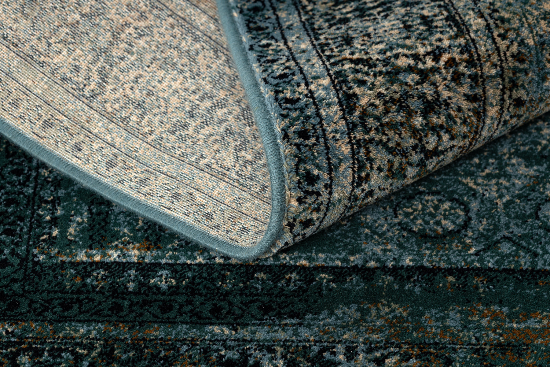 Koberec OMEGA MAMLUK Vintage rozeta, tmavomodrý