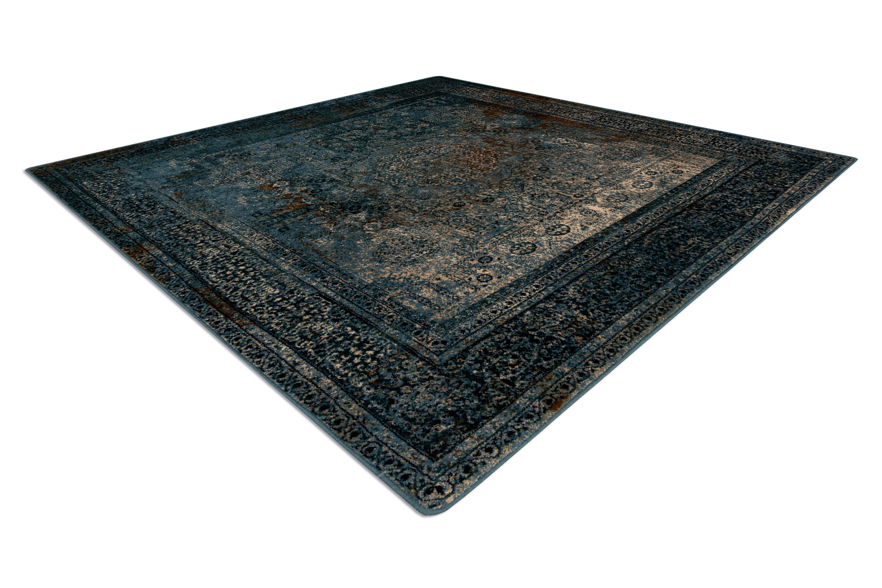 Koberec OMEGA MAMLUK Vintage rozeta, tmavomodrý