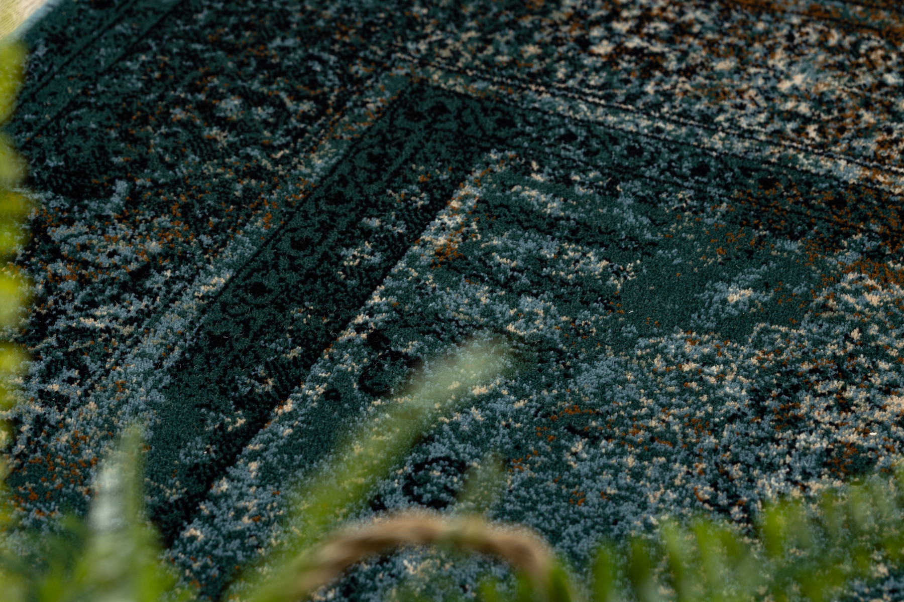 Koberec OMEGA MAMLUK Vintage rozeta, tmavomodrý