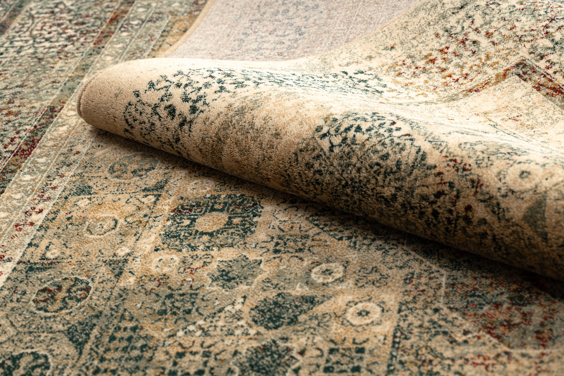 Koberec OMEGA MAMLUK Vintage rozeta, krémový