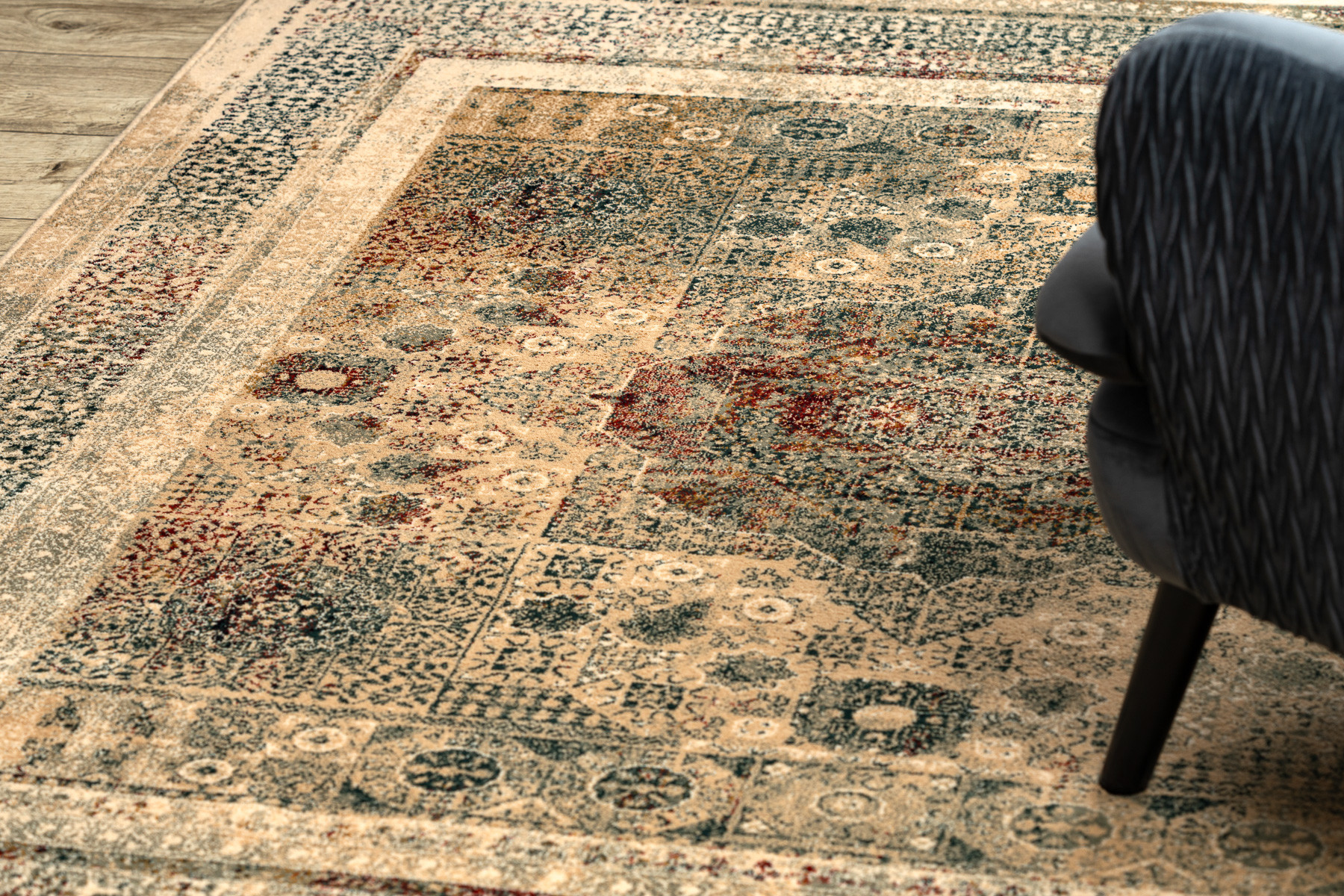 Koberec OMEGA MAMLUK Vintage rozeta, krémový