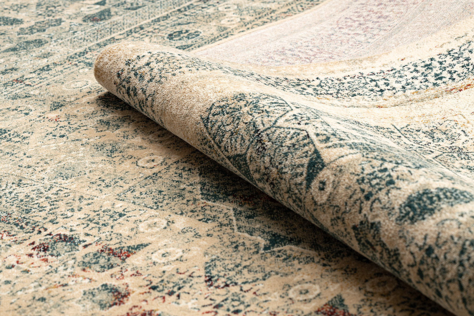 Koberec OMEGA MAMLUK Rozeta vintage krémový