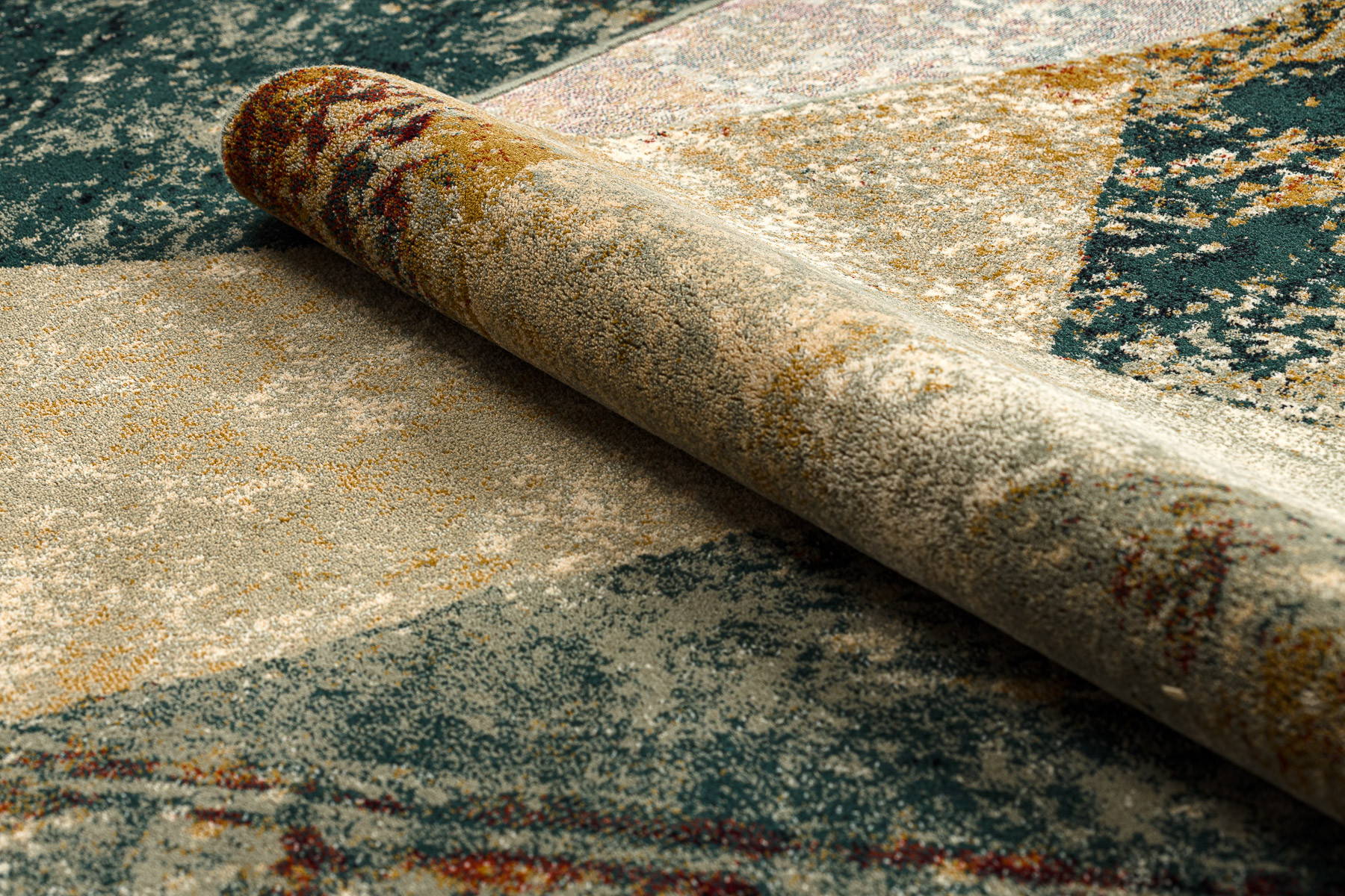 Koberec OMEGA RAMI mozaika, smaragd