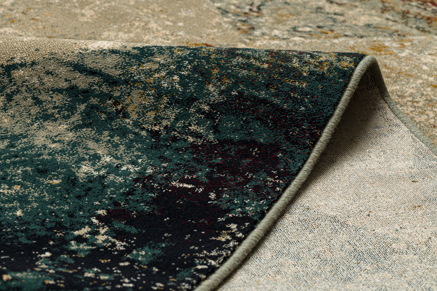 Koberec OMEGA RAMI mozaika, smaragd