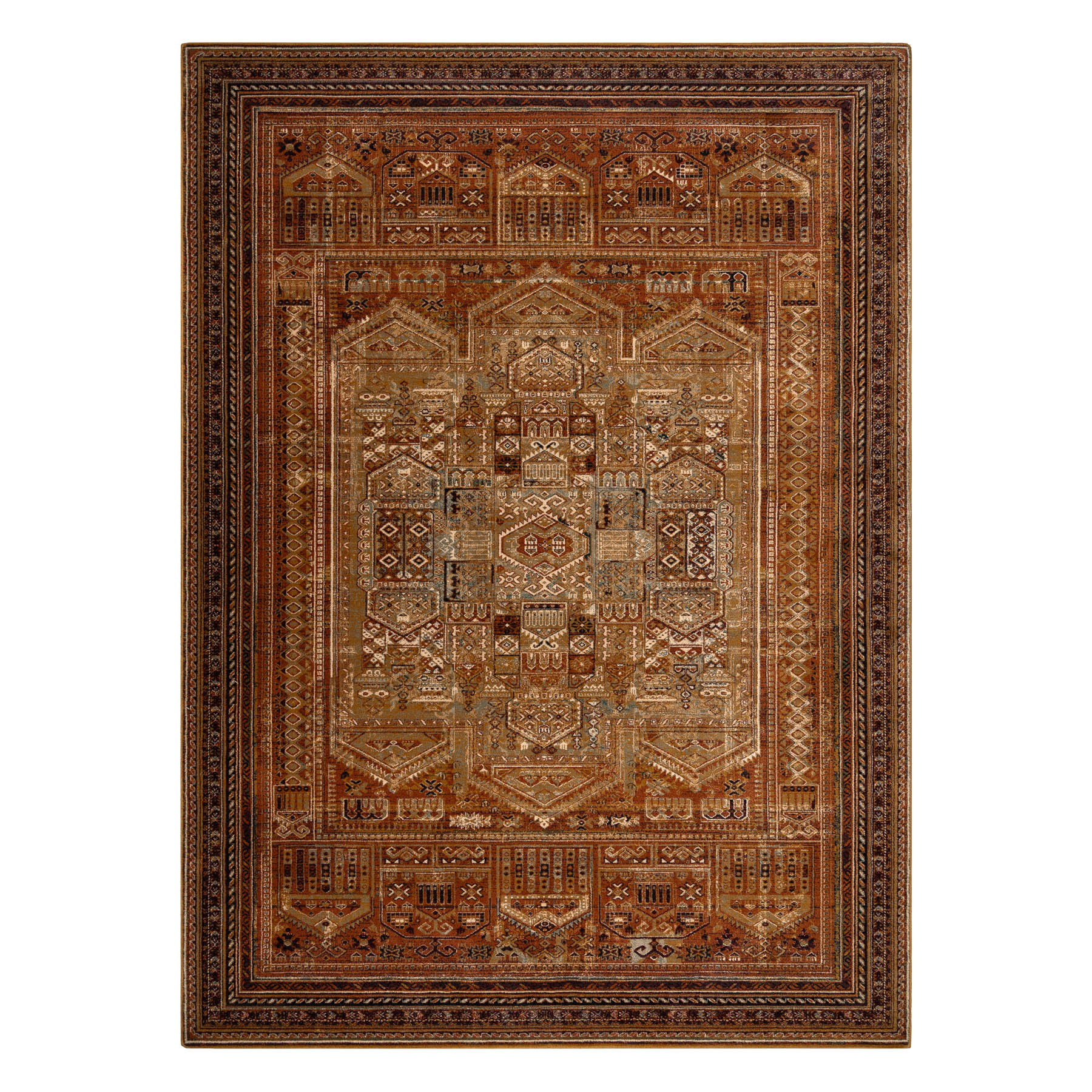 Koberec OMEGA SIRAN mosaz hnědý