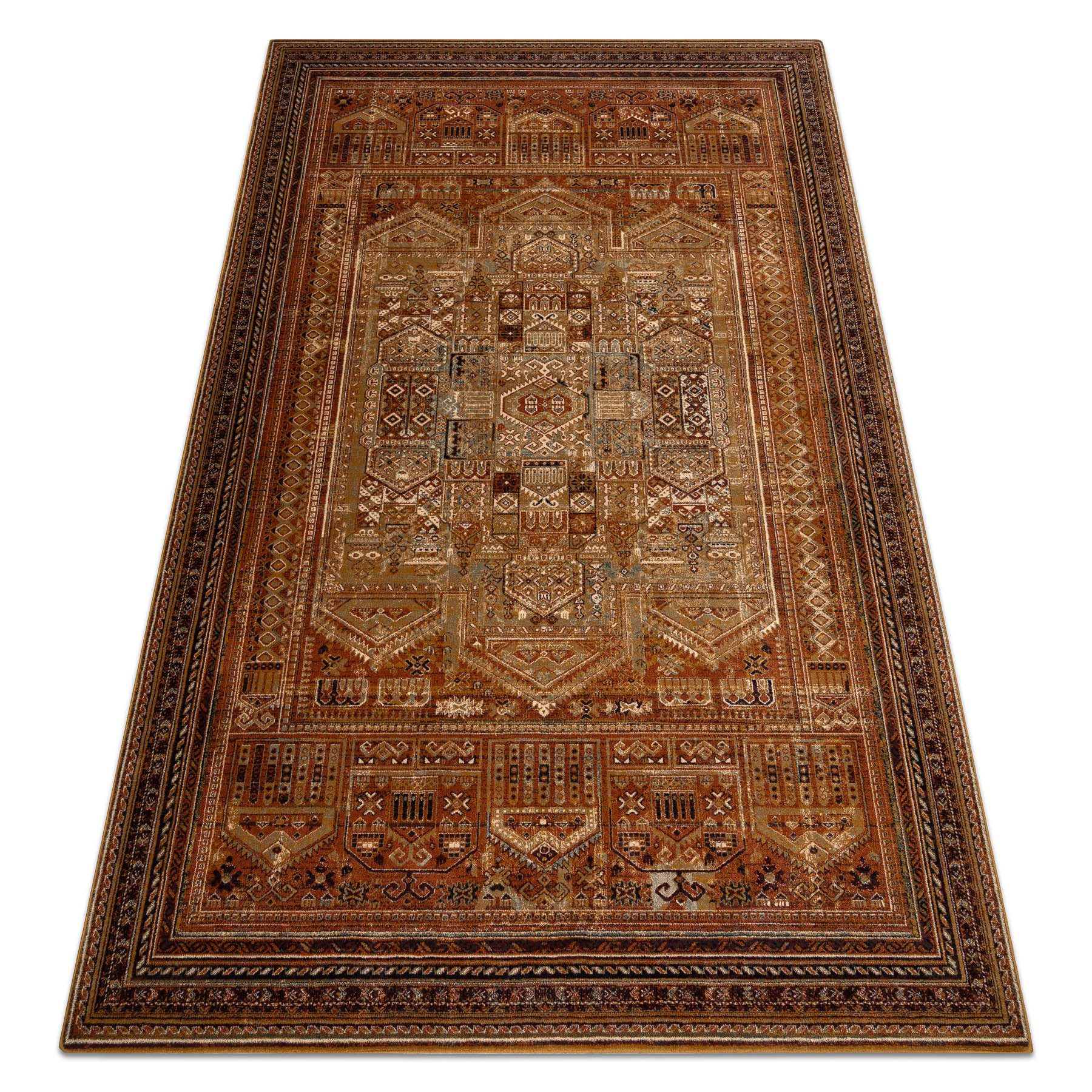 Koberec OMEGA SIRAN mosaz hnědý