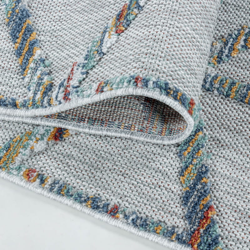 Šňůrkový koberec Bahama 3D romby multicolor