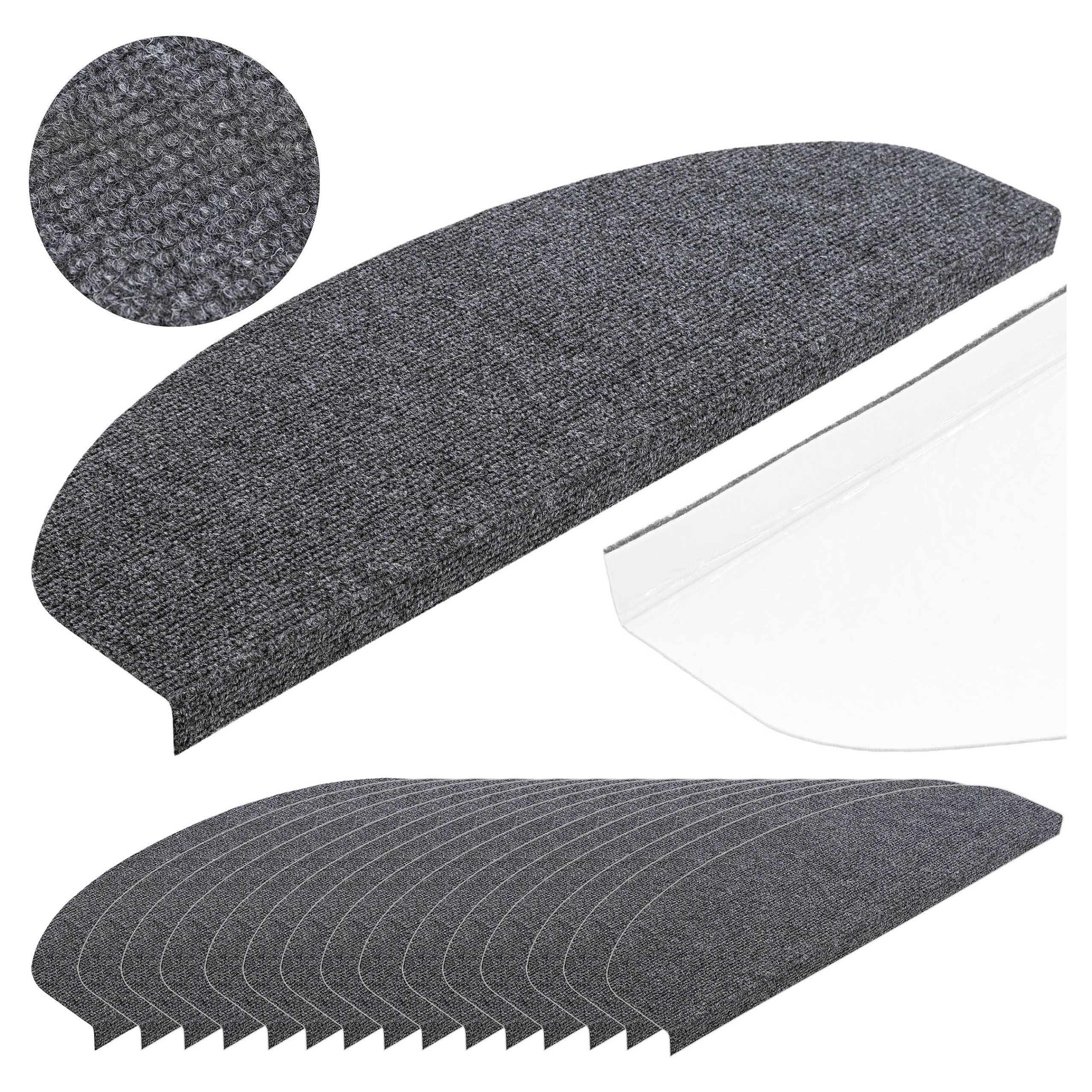 Nášlap na schody STEPI grafitový (15 ks)