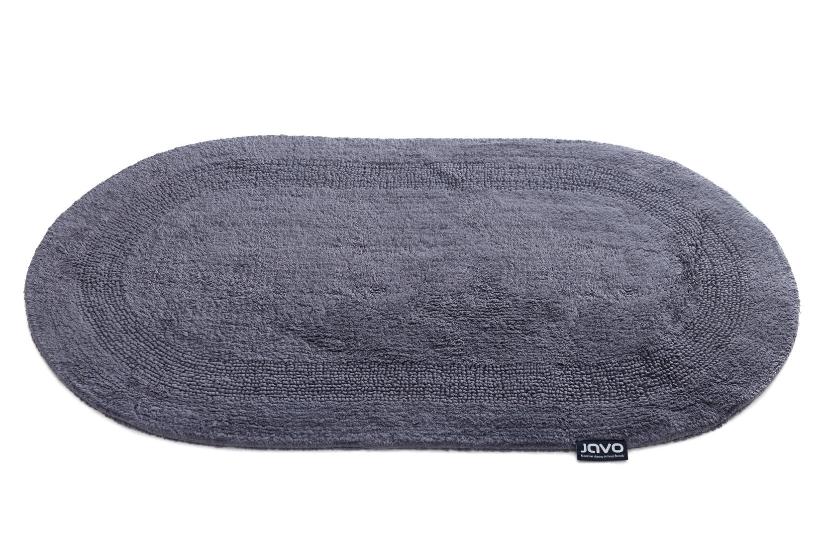 koupelnový kobereček Javo Cotton antracitová ovál