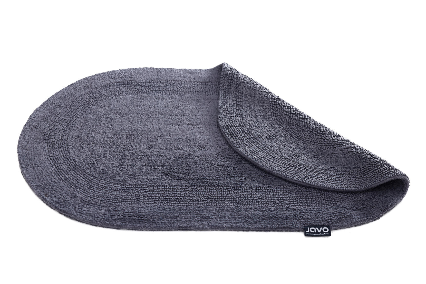 koupelnový kobereček Javo Cotton antracitová ovál