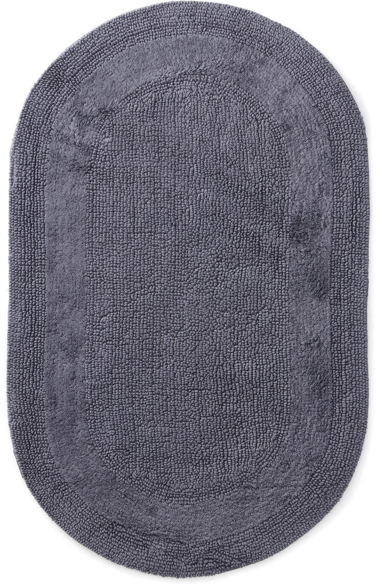 koupelnový kobereček Javo Cotton antracitová ovál