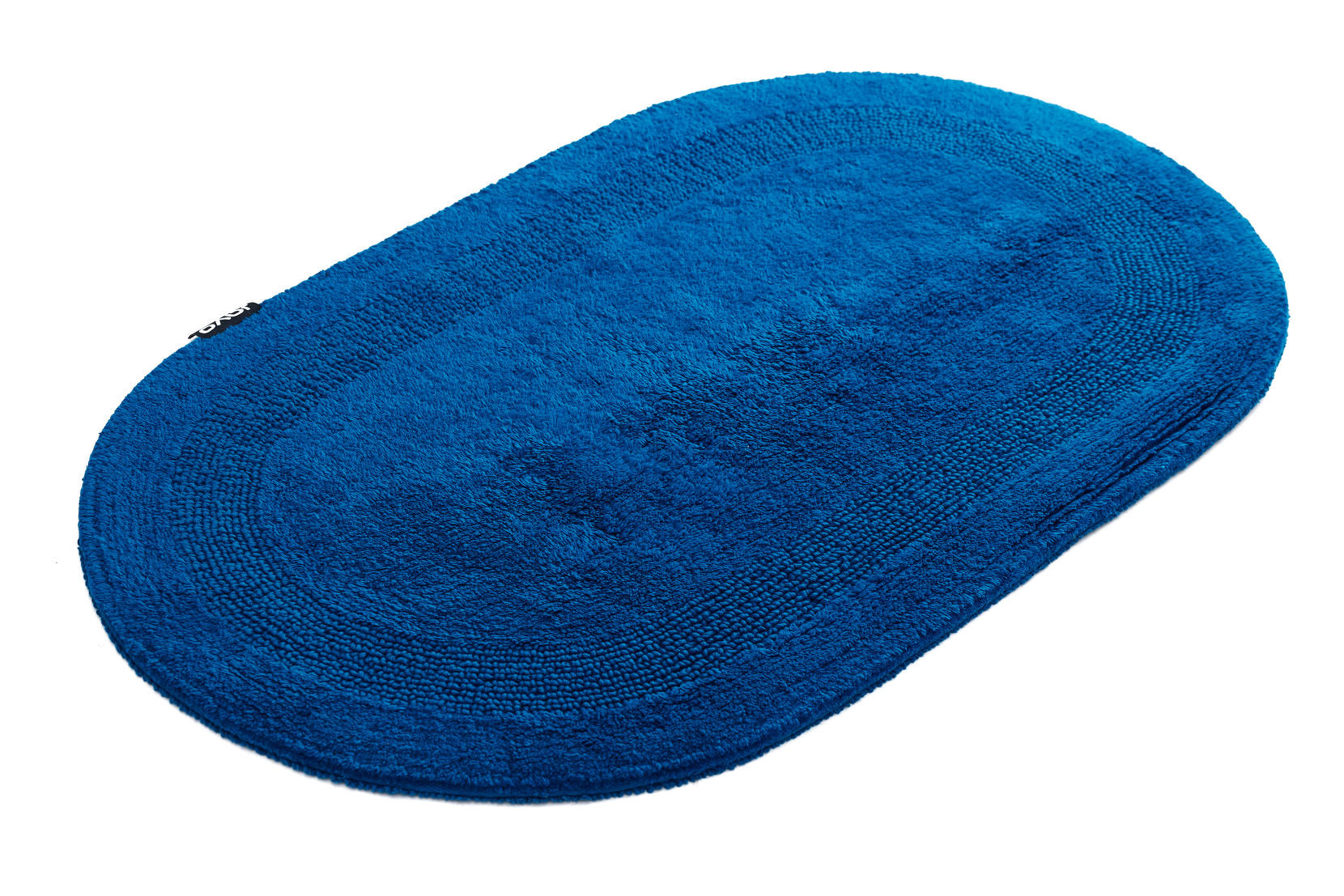 Koupelnový kobereček Javo Cotton tmavotyrkysový ovál