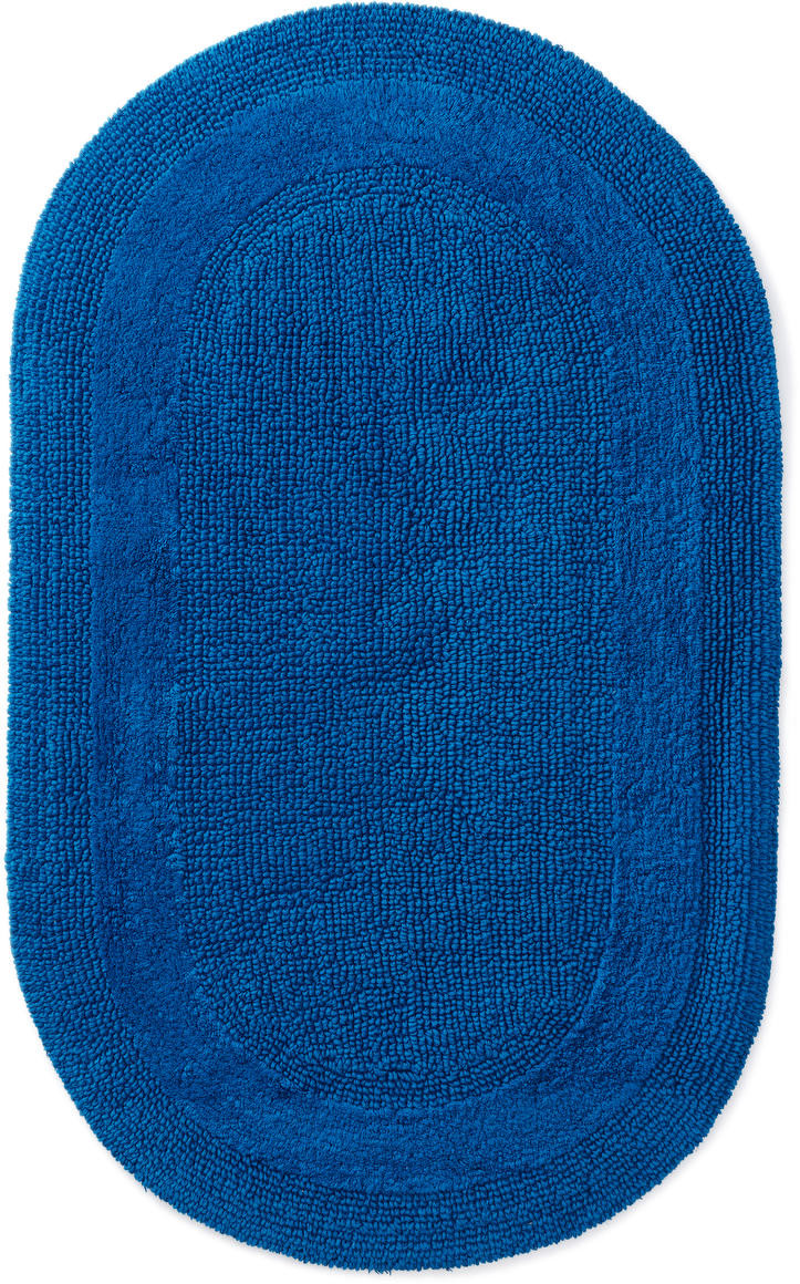 Koupelnový kobereček Javo Cotton tmavotyrkysový ovál