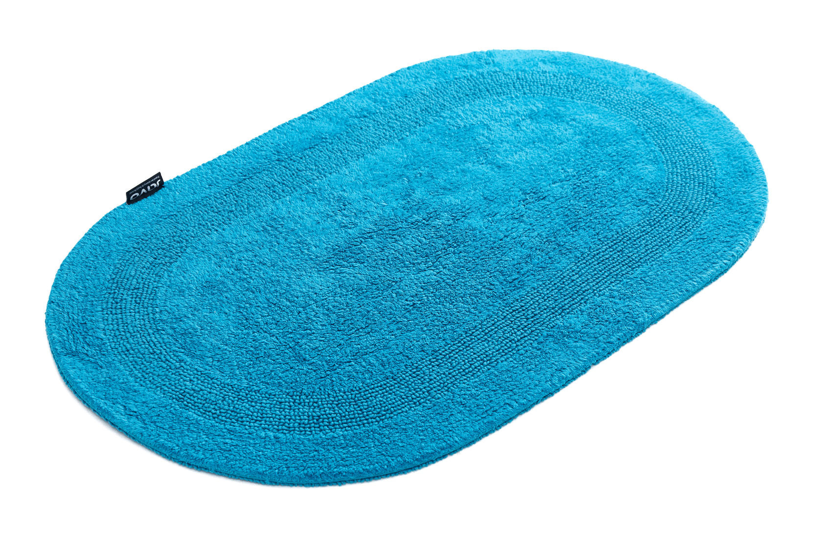 Koupelnový kobereček Javo Cotton světle tyrkysový ovál