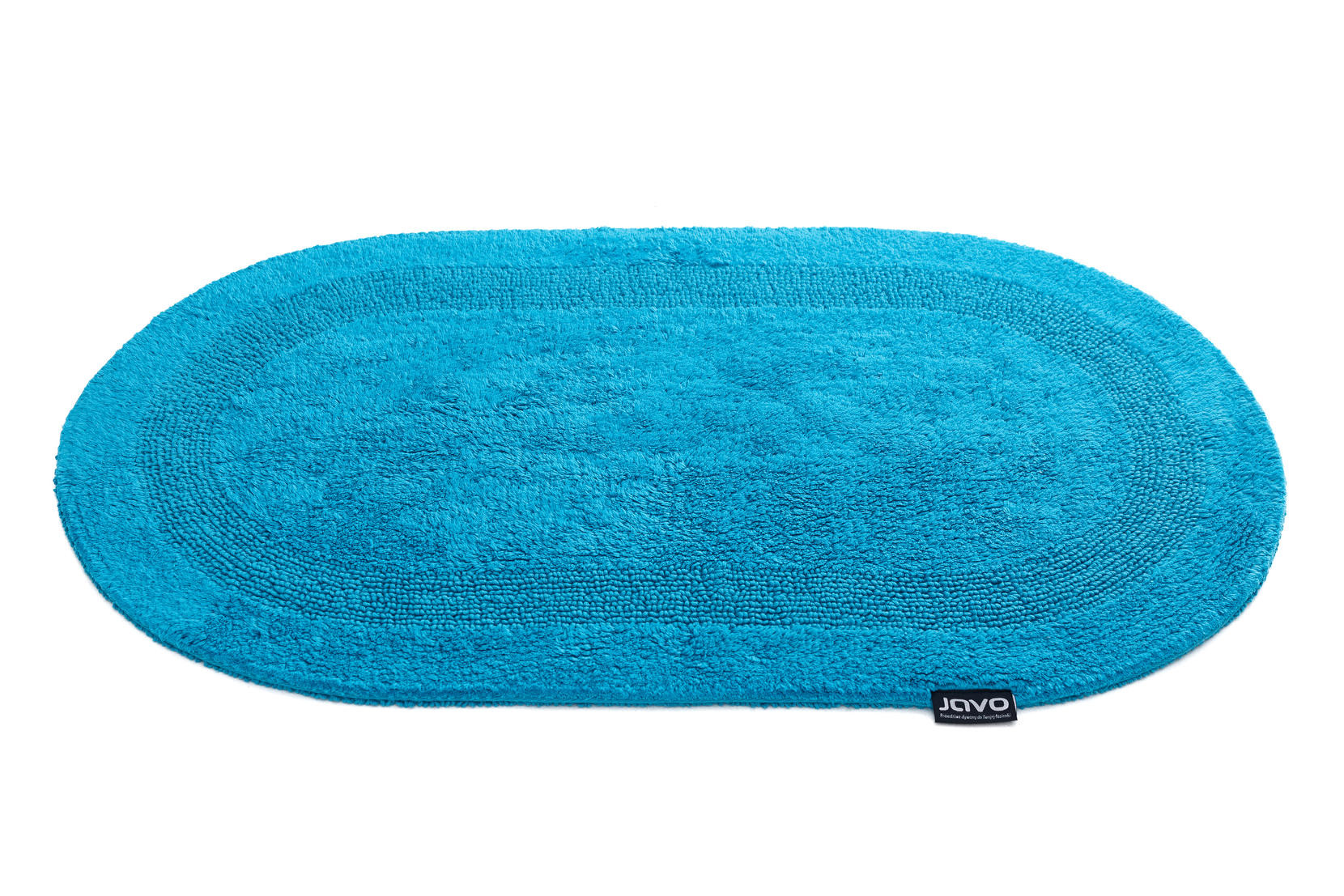 Koupelnový kobereček Javo Cotton světle tyrkysový ovál