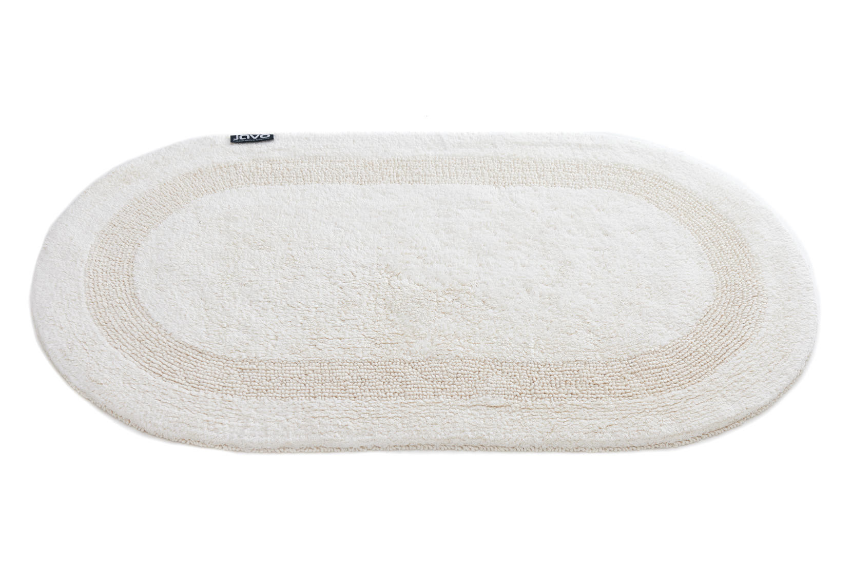 Koupelnový kobereček Javo Cotton naturální ovál