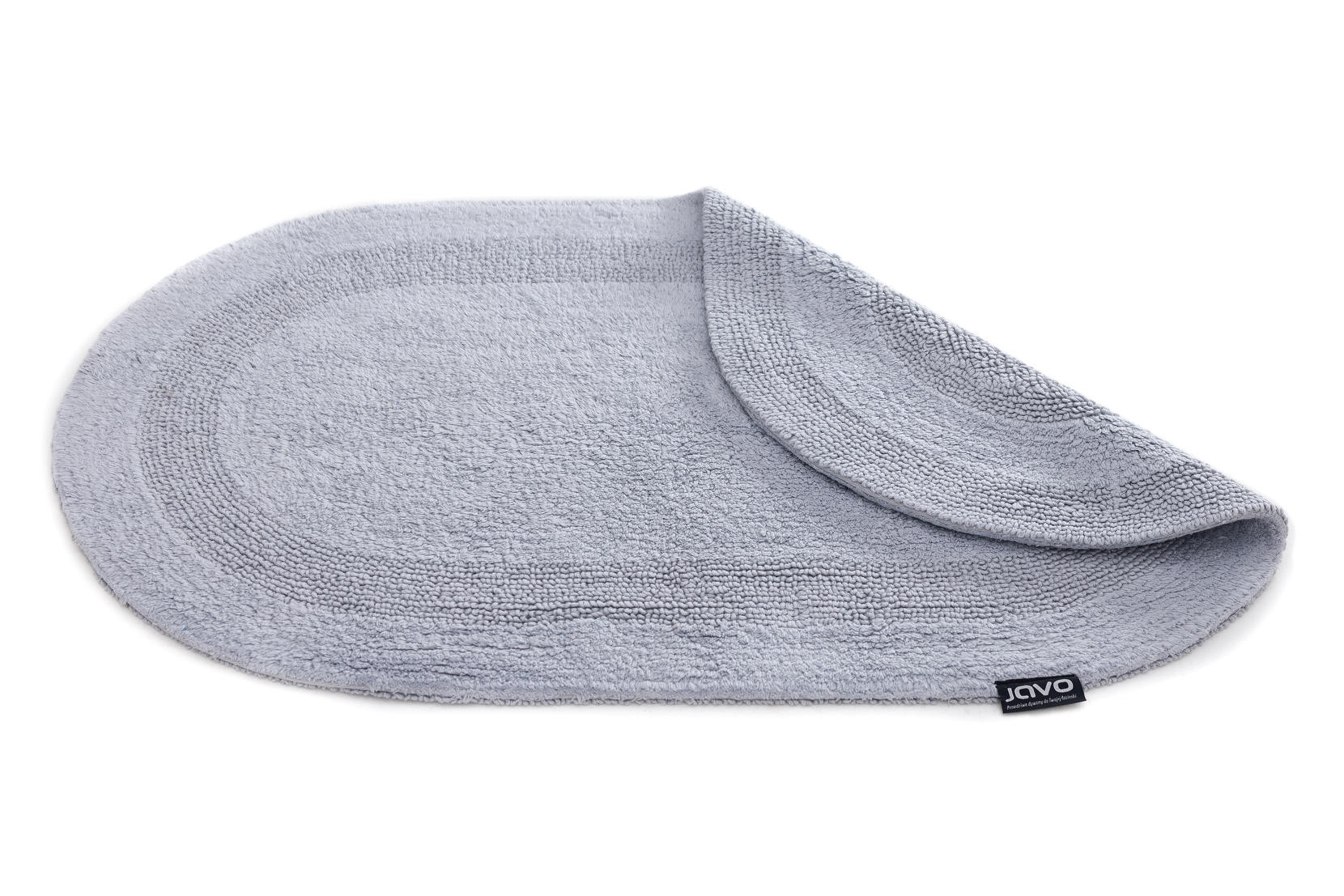 Koupelnový kobereček Javo Cotton popelový ovál