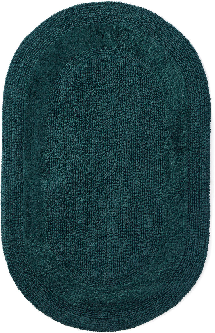 Koupelnový kobereček Javo Cotton zelený ovál