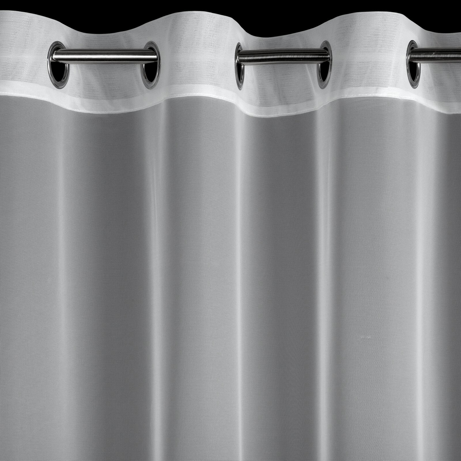 Hotová záclona ALIRA krémová / šampaňská - na průchodkách