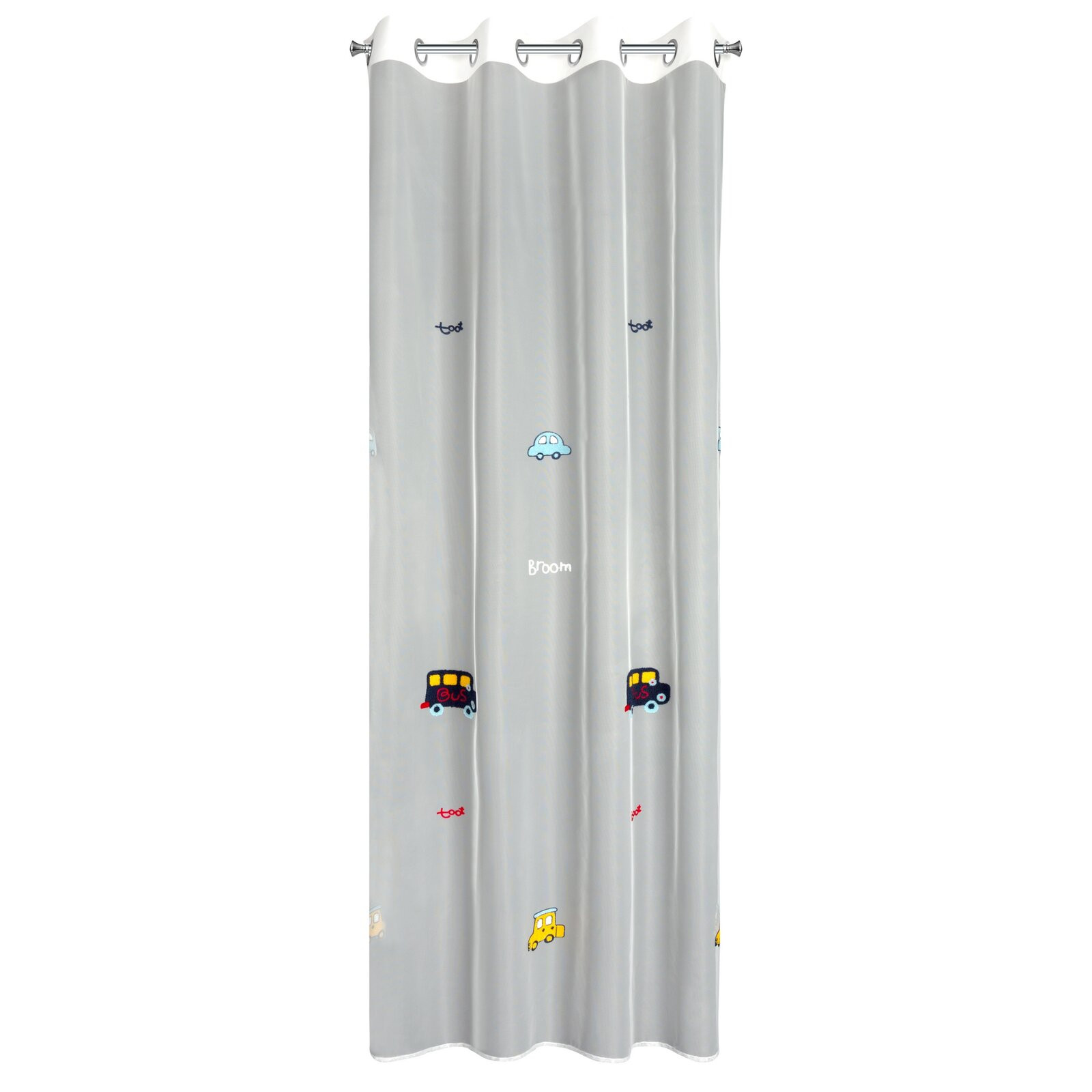 Hotová záclona ALVIN bílá - na průchodkách