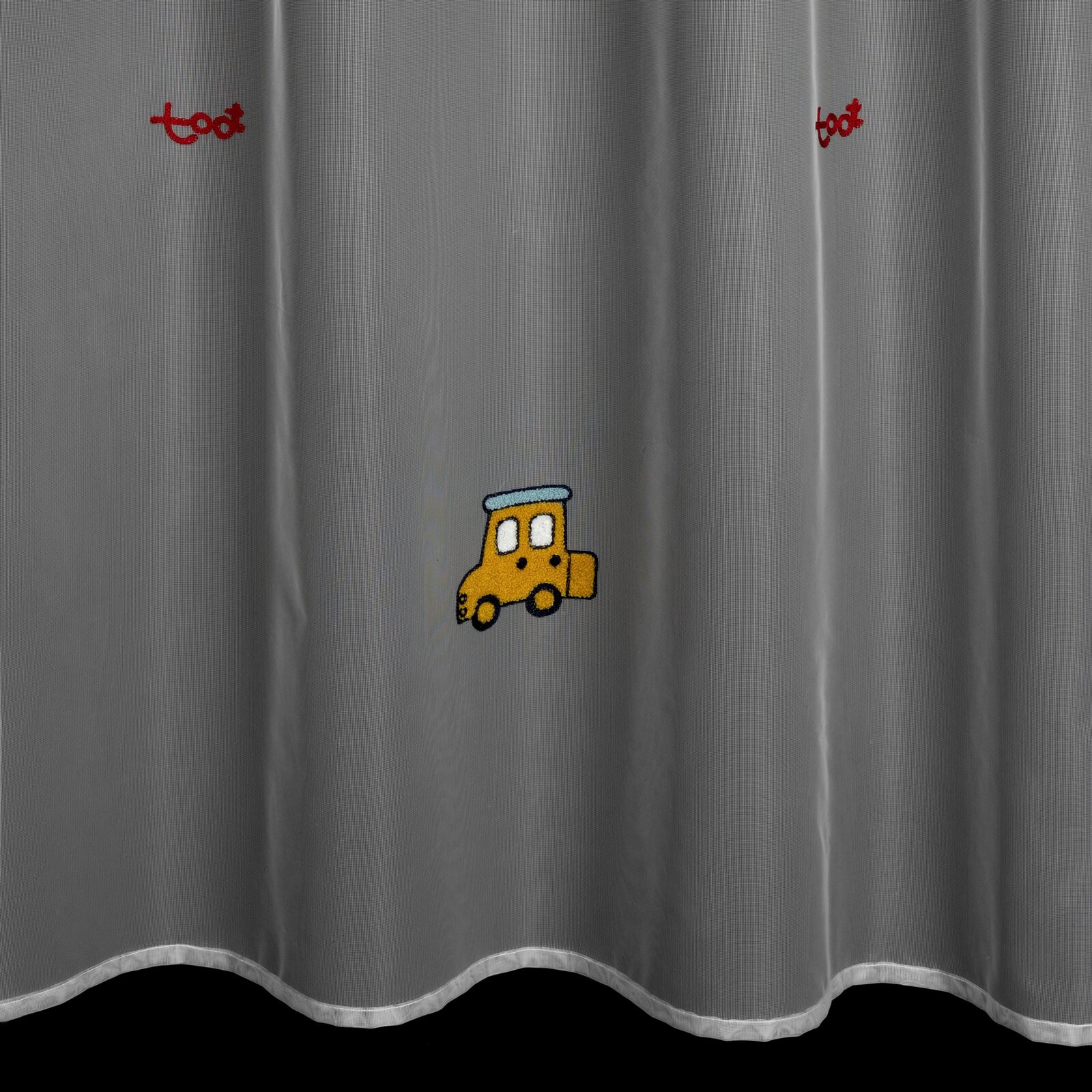 Hotová záclona ALVIN bílá - na průchodkách