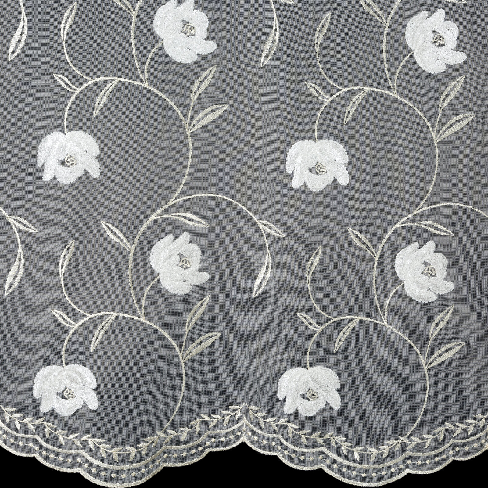 Hotová záclona AMIRI krémová - na průchodkách