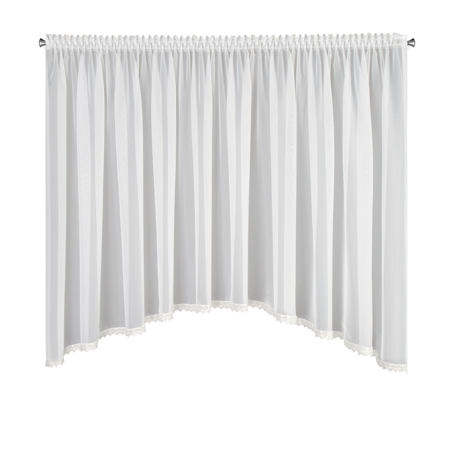 Hotová záclona CANDY bílá - na pásce