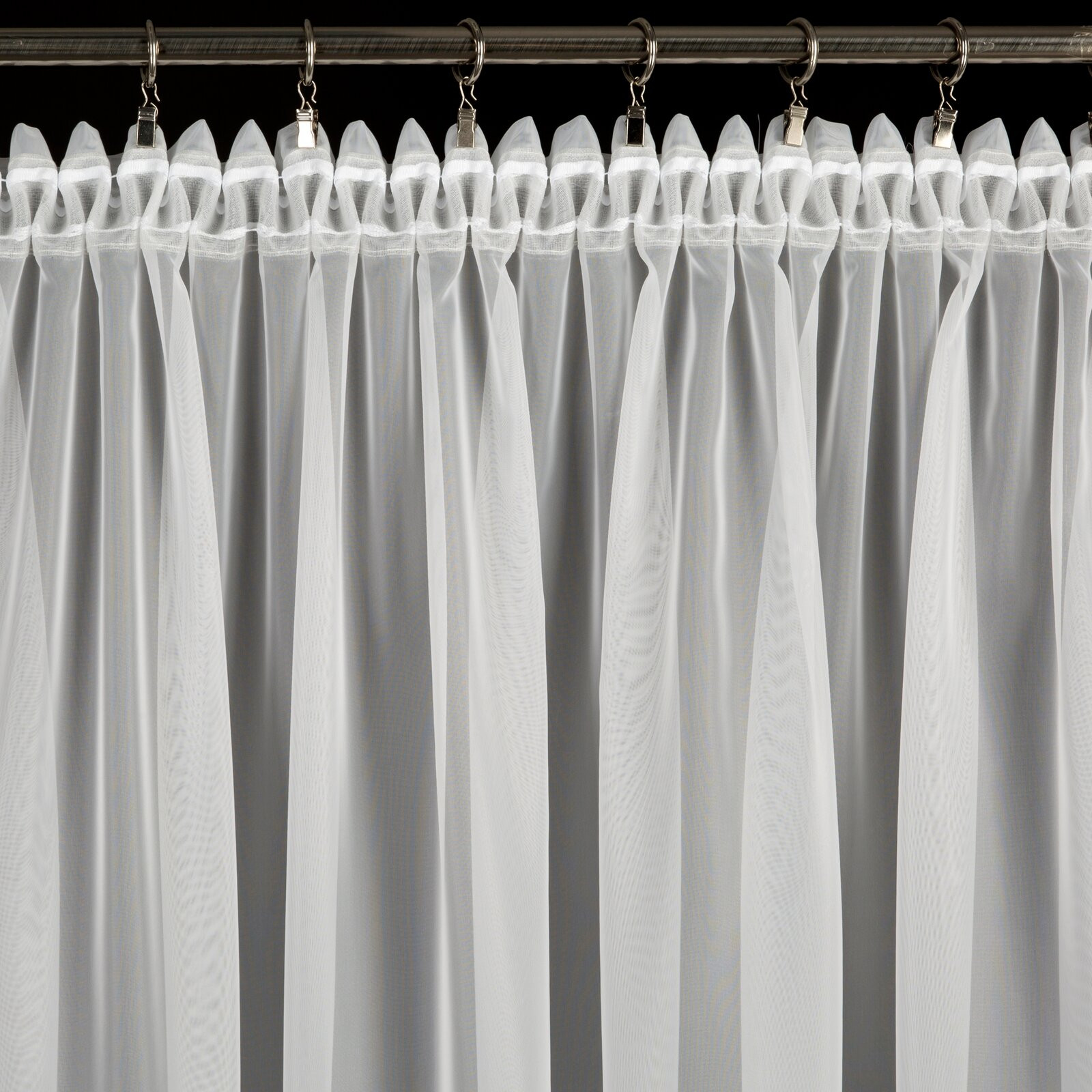 Hotová záclona CANDY bílá - na pásce