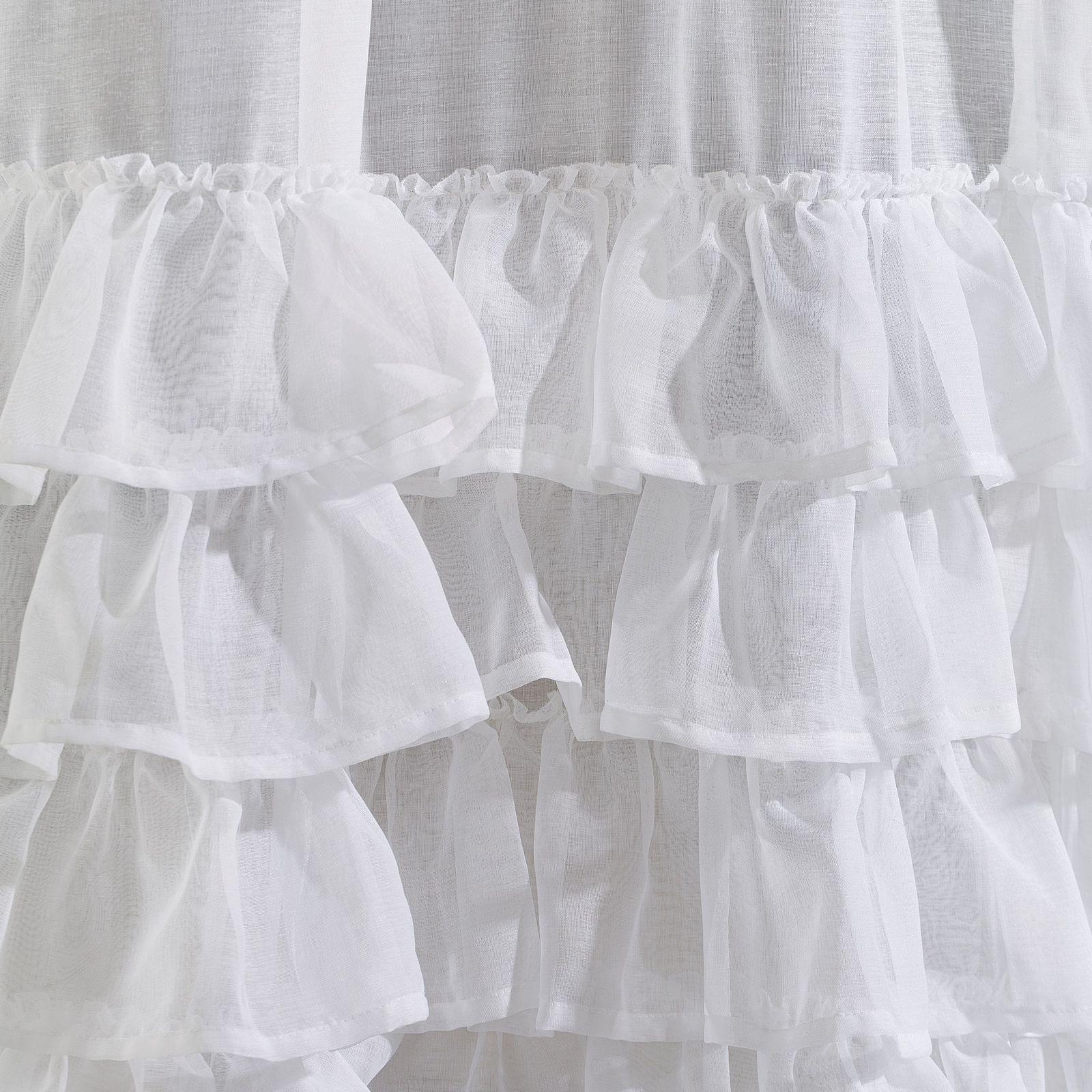 Hotová záclona DOLLY bílá - na pásce