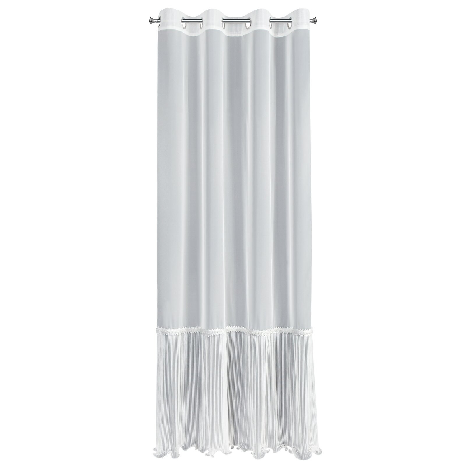 Hotová záclona HANA B bílá - na průchodkách