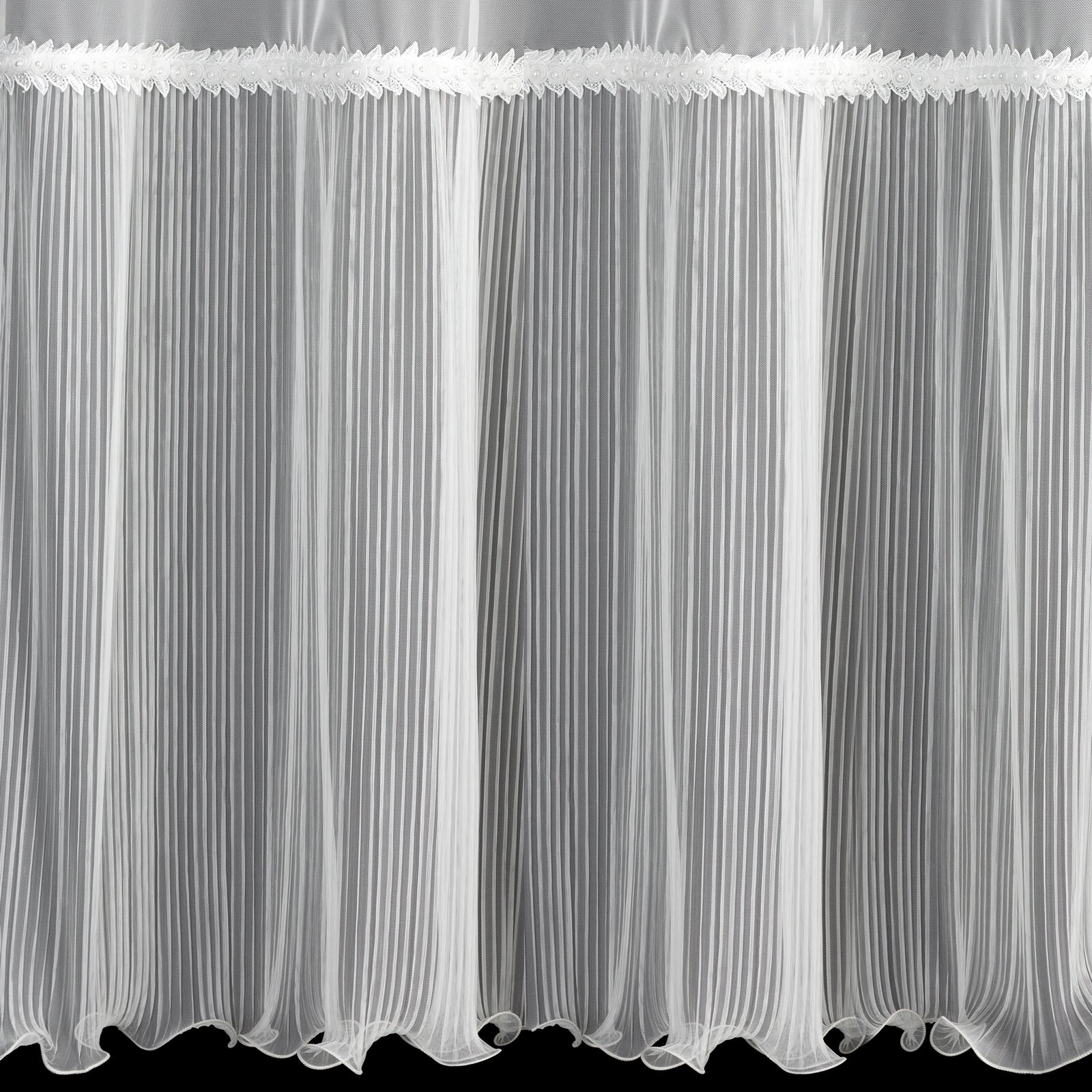 Hotová záclona HANA B bílá - na průchodkách