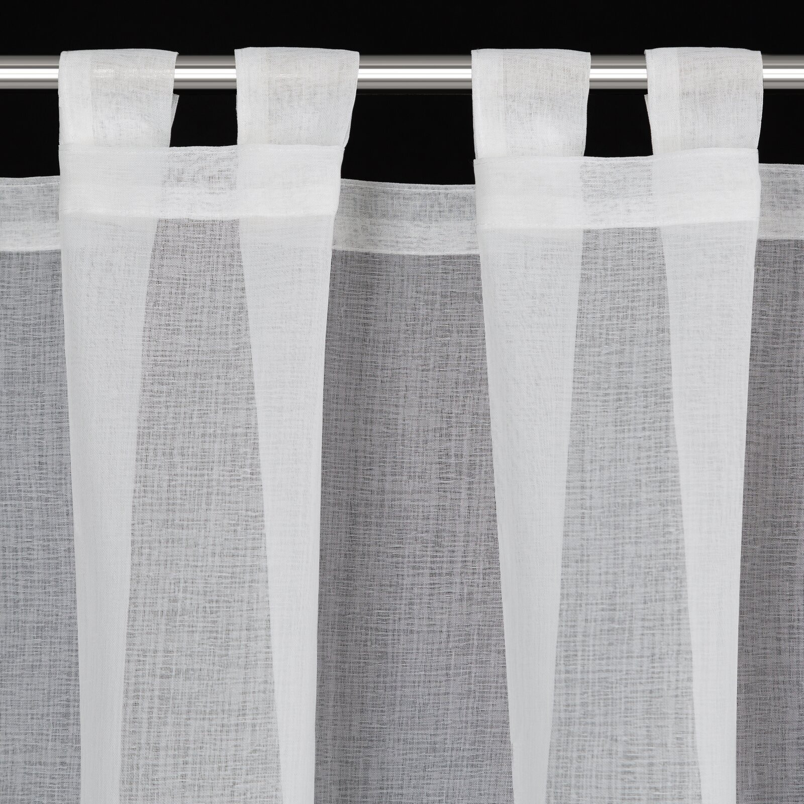 Hotová záclona KATRIN bílá - na průchodkách