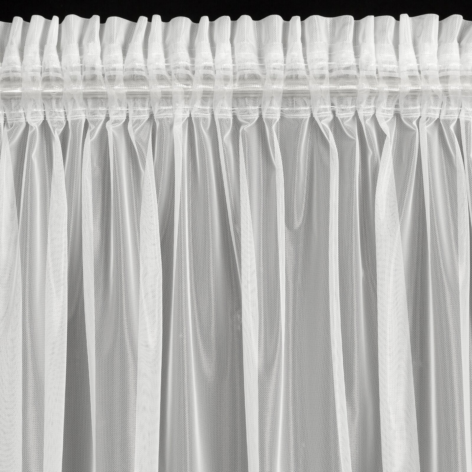 Hotová záclona LARISA bílá - na pásce