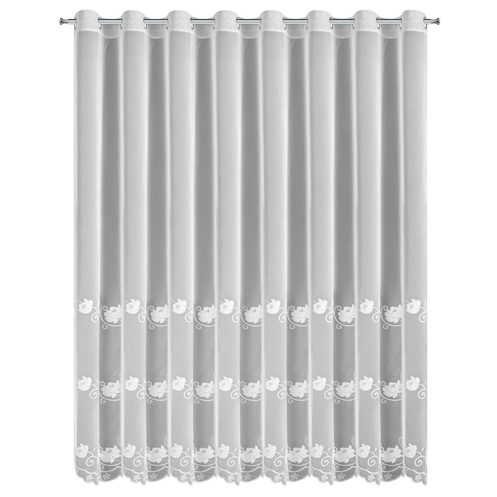 Hotová záclona LETI bílá - na průchodkách