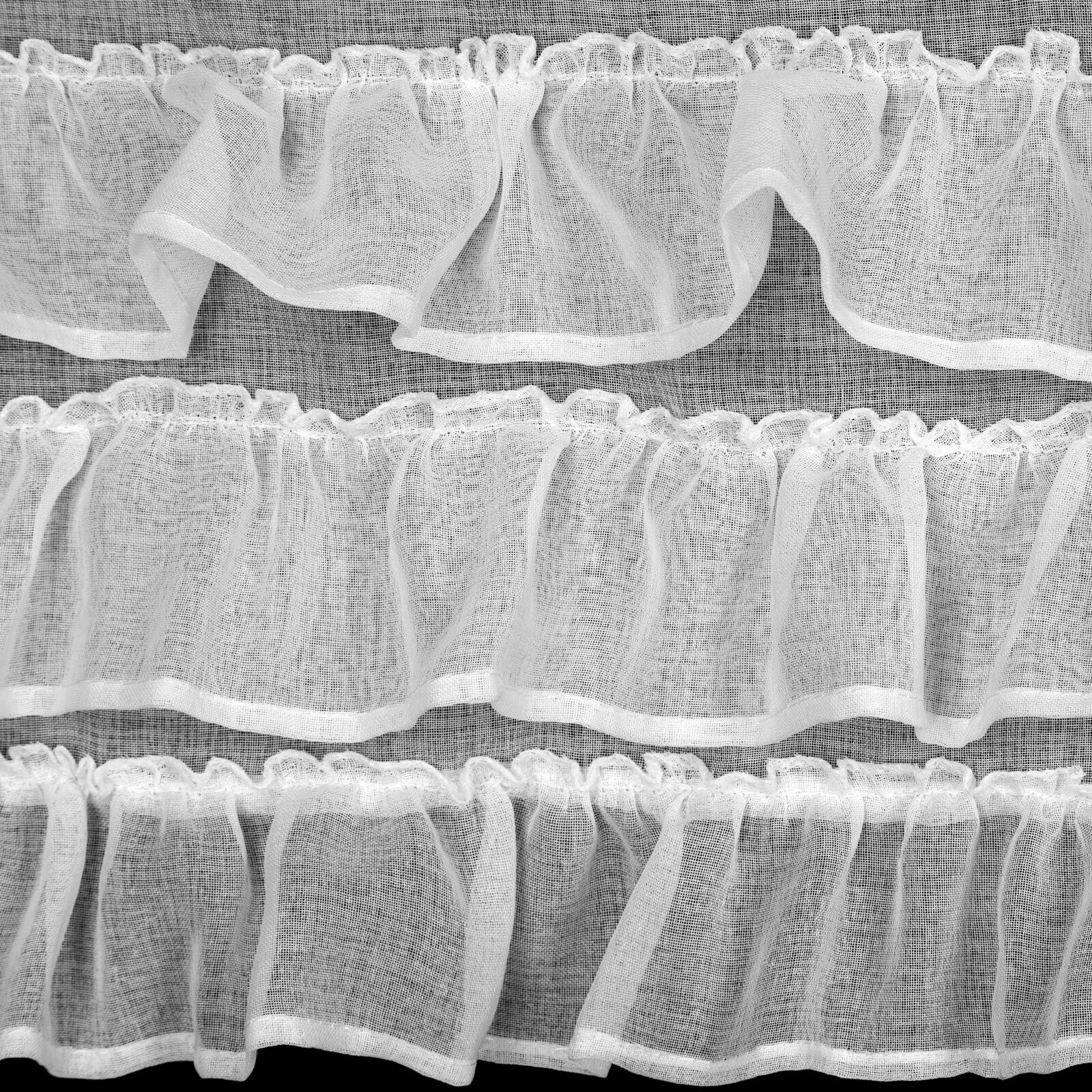 Hotová záclona LILIAN 2 bílá - na průchodkách