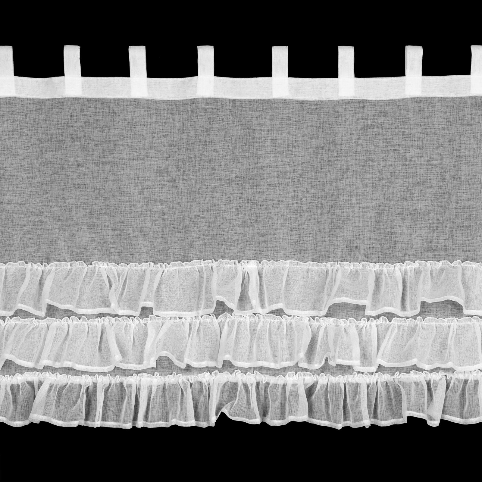 Hotová záclona LILIAN 2 bílá - na průchodkách